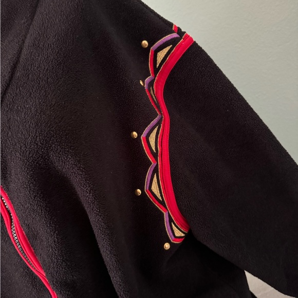 Vintage Bob MACKIE Wearable Art Fleece Jacket sz Lg - Picture 2 of 6